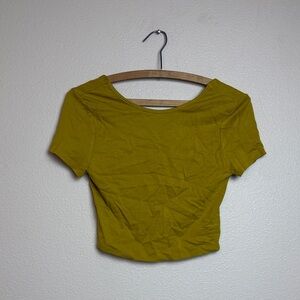 Vestique Mustard Yellow Cropped Top